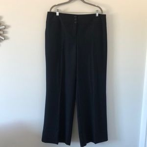 Navy blue 3 button wide leg pants